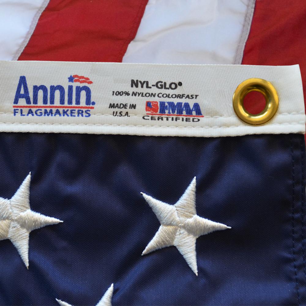 American Flag, Annin Flagmakers Nyl-Glo - 100% Made in USA