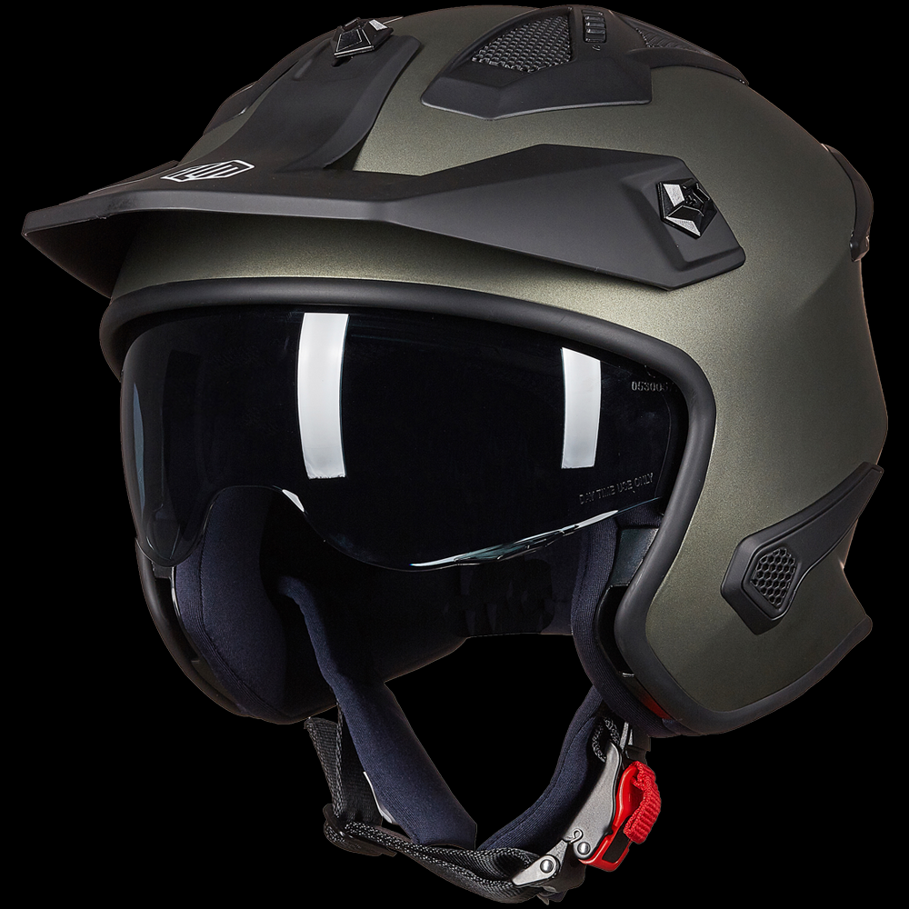 ILM Open Face Motorcycle 3/4 Half Helmet Model 726X