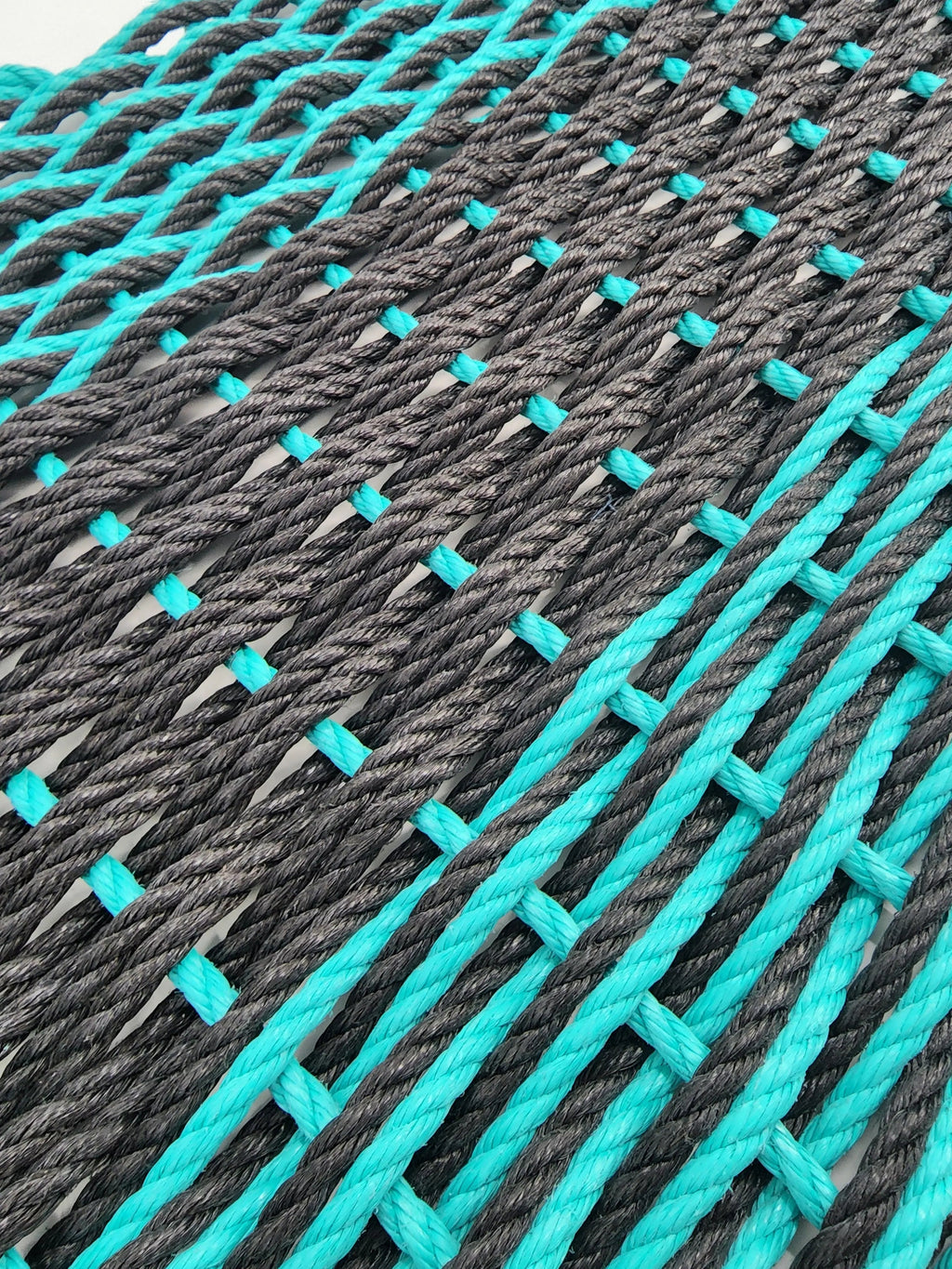 Large Double Weave Lobster Rope Mat, Vibrant Colors, Long Lasting Durable