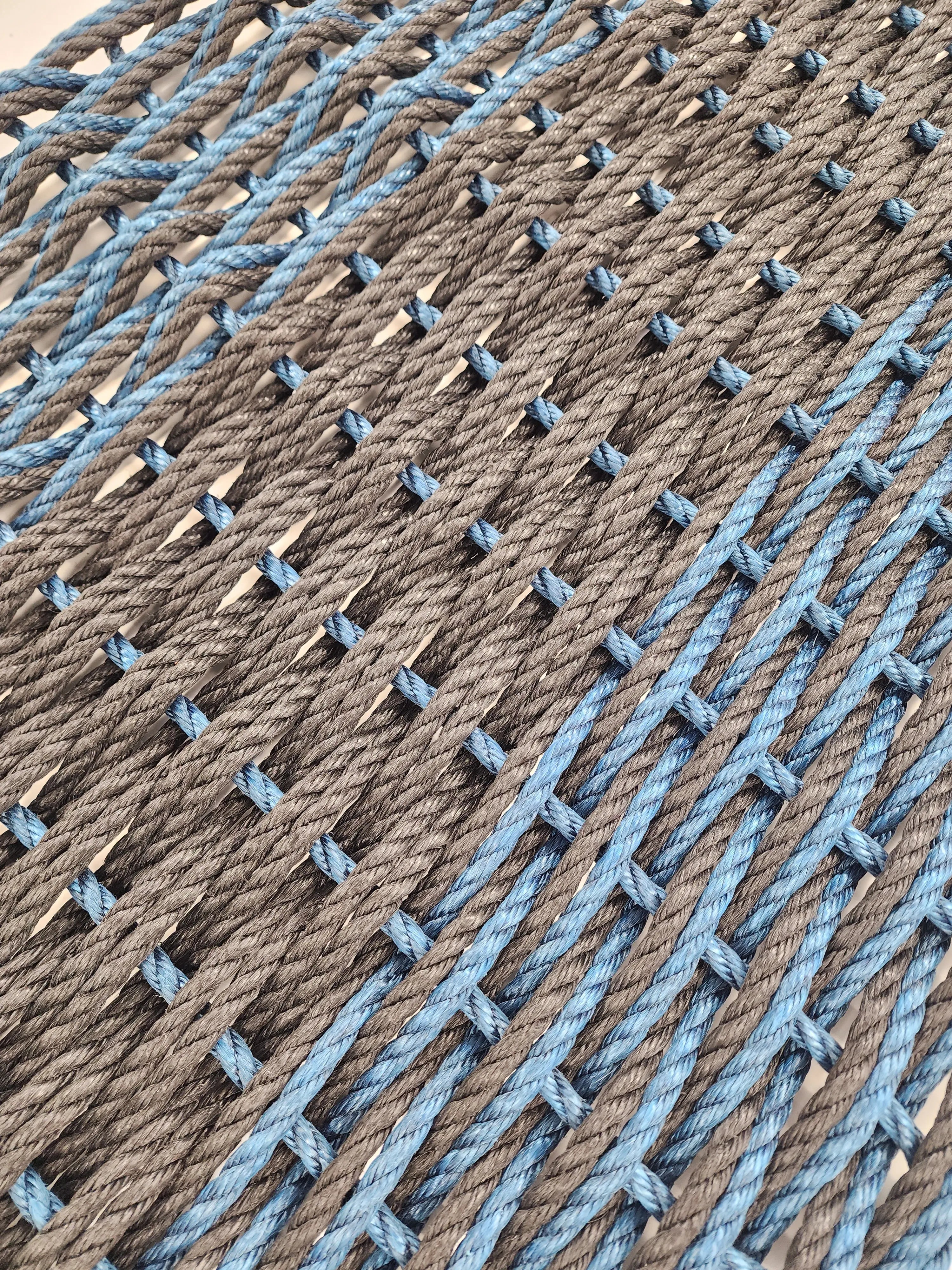 Large Double Weave Lobster Rope Mat, Vibrant Colors, Long Lasting Durable