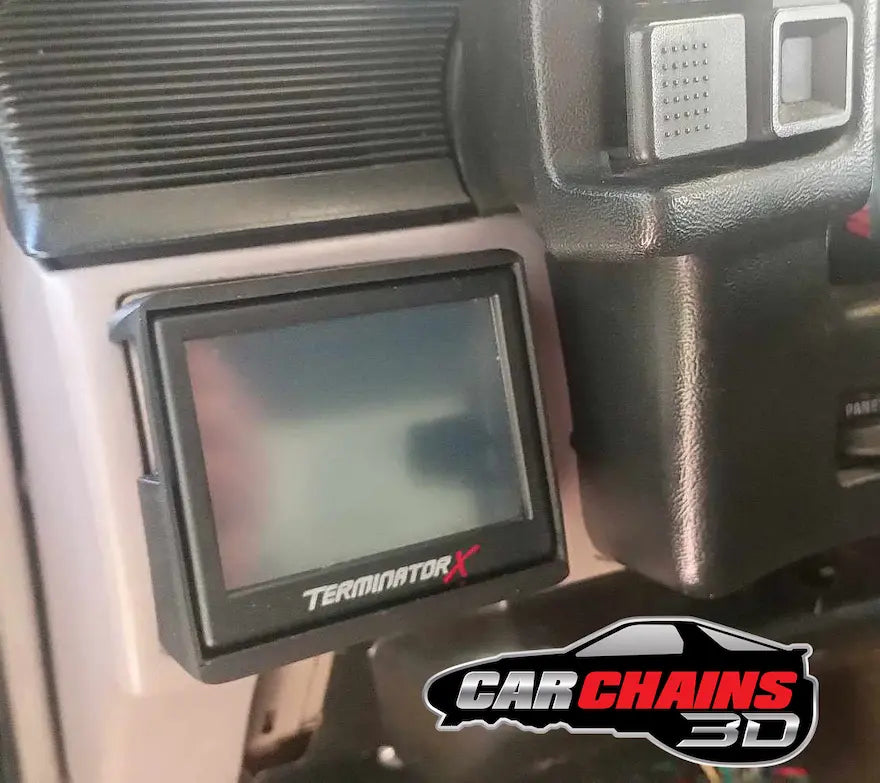 3D Printed Holley EFI 3.5 Inch Terminator X / Sniper Screen AC Vent Mounts for 1987-1993 Fox Body Mustang - CarChains3d