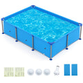690/978/1158/1617 Gal Outdoor Family Swimming Pool with Metal Frame