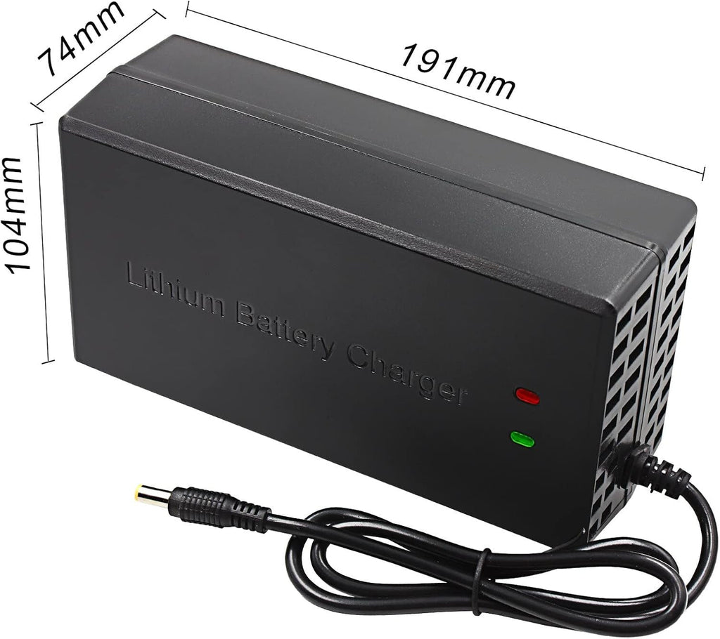 Voltrix Racing 54.6V 5A Lithium-Ion Charger for Tuttio Electric Dirt Bikes – 48V Fast Charger with Multiple Plugs