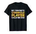 Mens Corn Hole Bean Bags Dad Cornhole T-Shirt - Unique Graphic Unisex