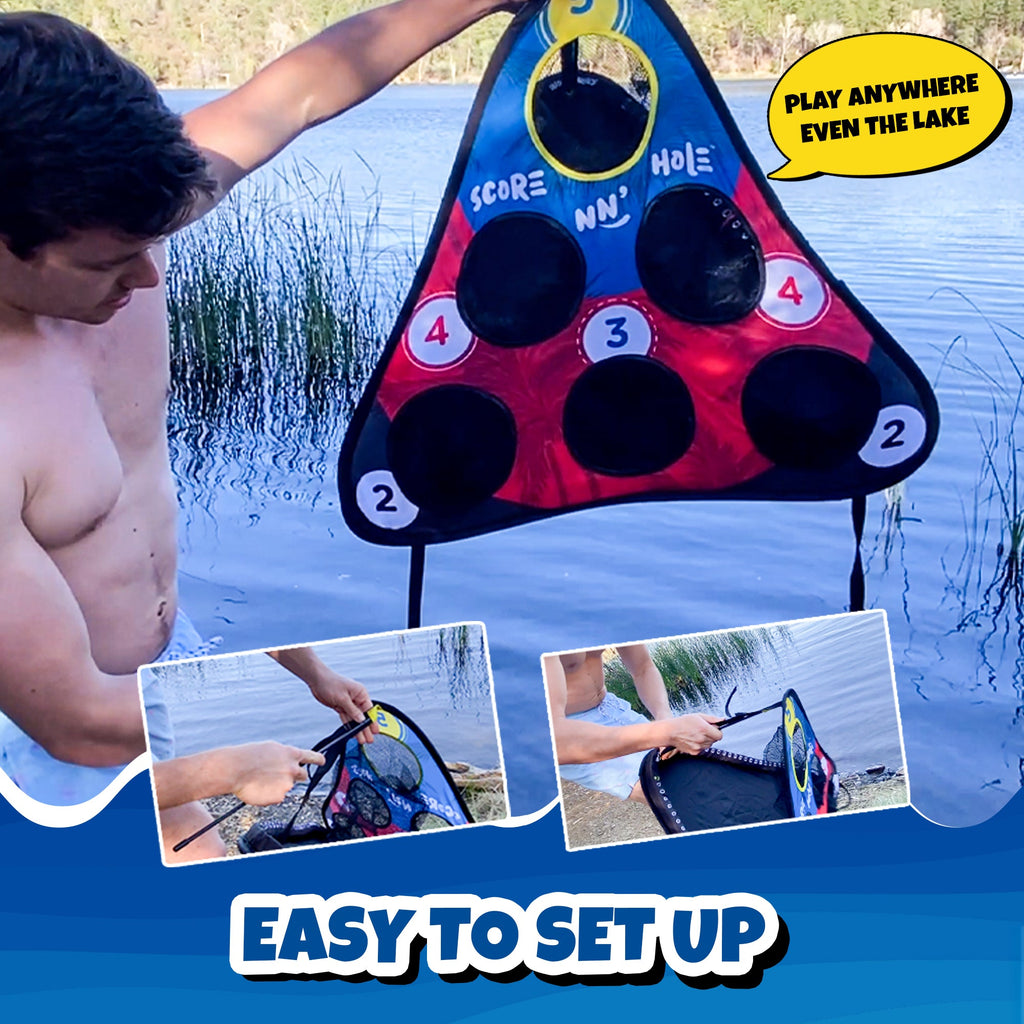 CHIP NN' HOLE Starter Set - Cornhole Meets Golf