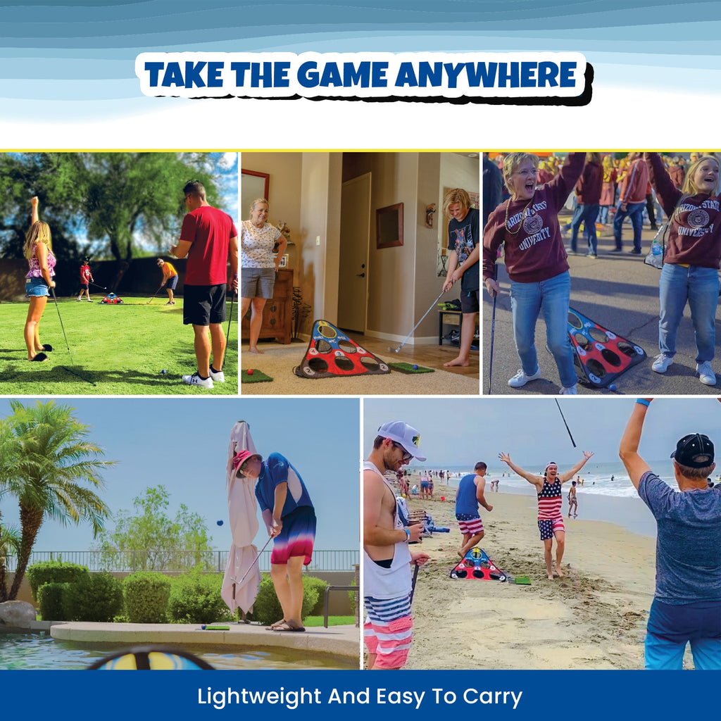CHIP NN' HOLE Starter Set - Cornhole Meets Golf