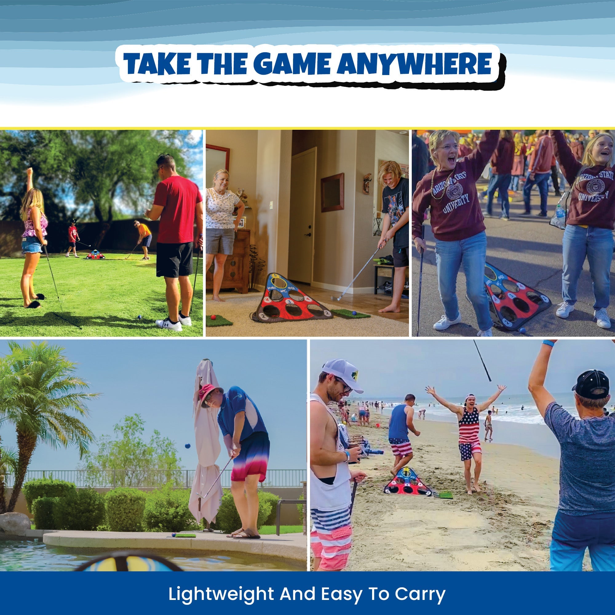 CHIP NN' HOLE Starter Set - Cornhole Meets Golf