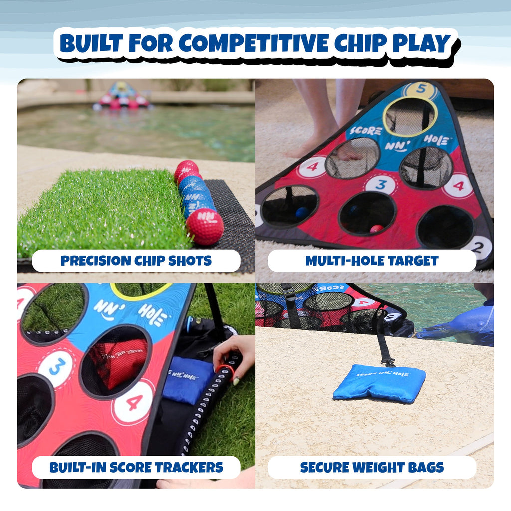 CHIP NN' HOLE Starter Set - Cornhole Meets Golf