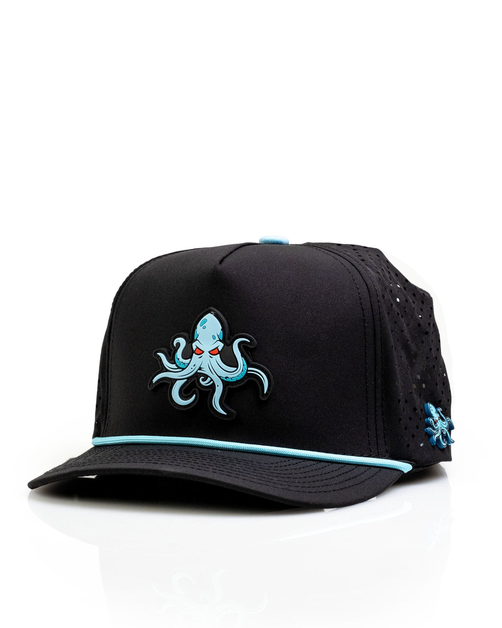 Kraken Black - Perforated Rope Hat