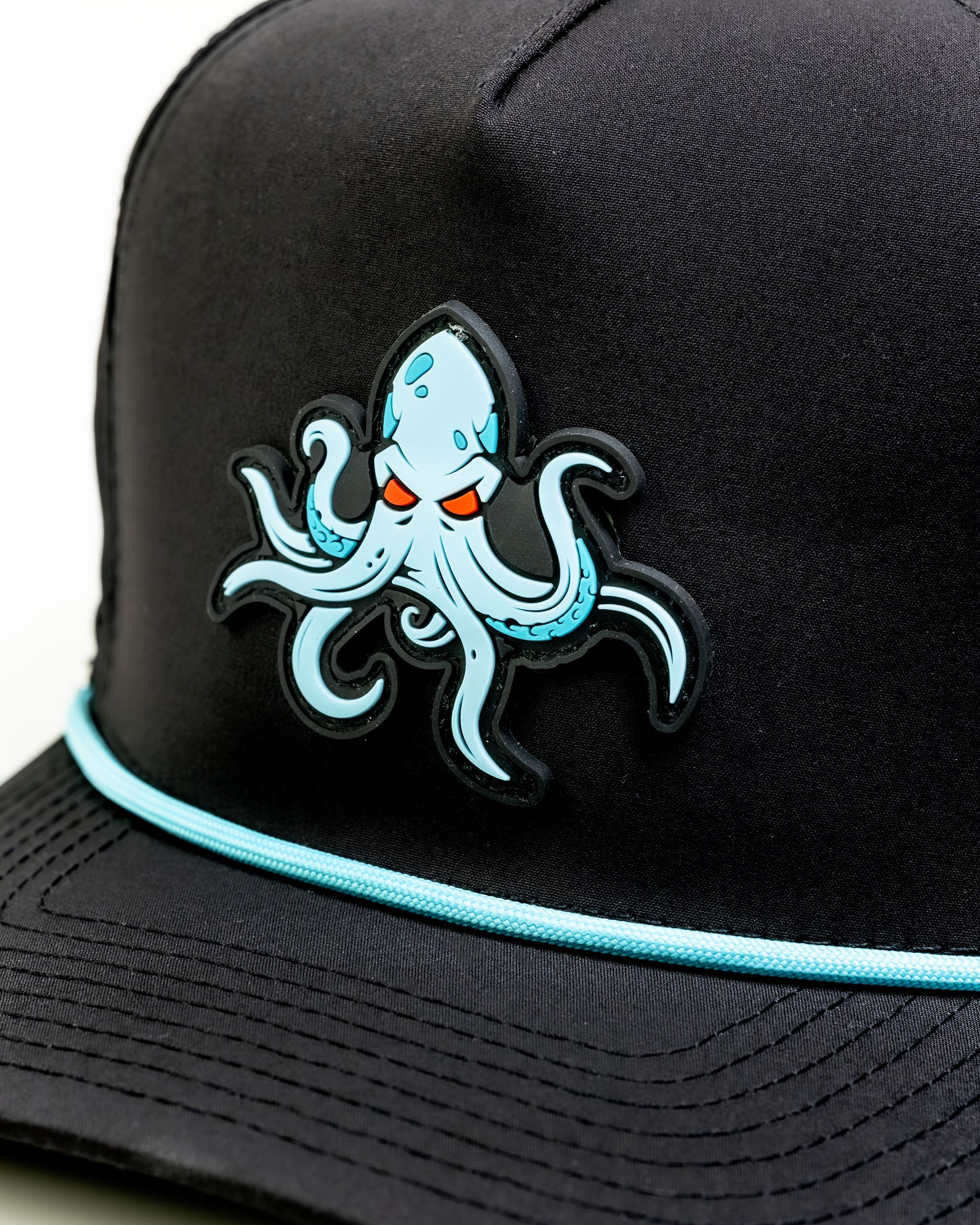 Kraken Black - Perforated Rope Hat