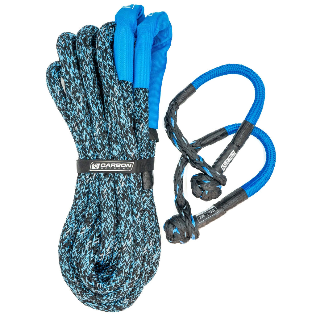 Large 4x4 Vehicle Recovery Rope and Soft Shackle Combo