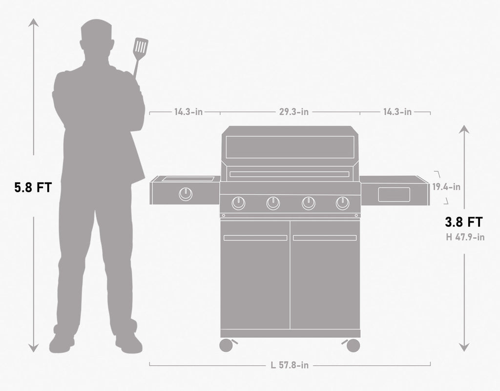 Eminence 405 | Chic Clearview® Smart Stainless Gas Grill
