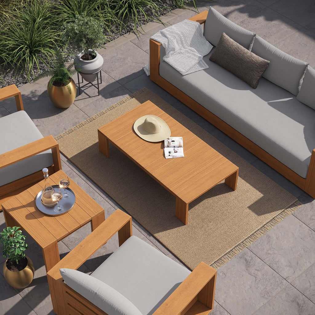 Tahoe 5-Piece Outdoor Patio Acacia Wood Furniture Set by Modway