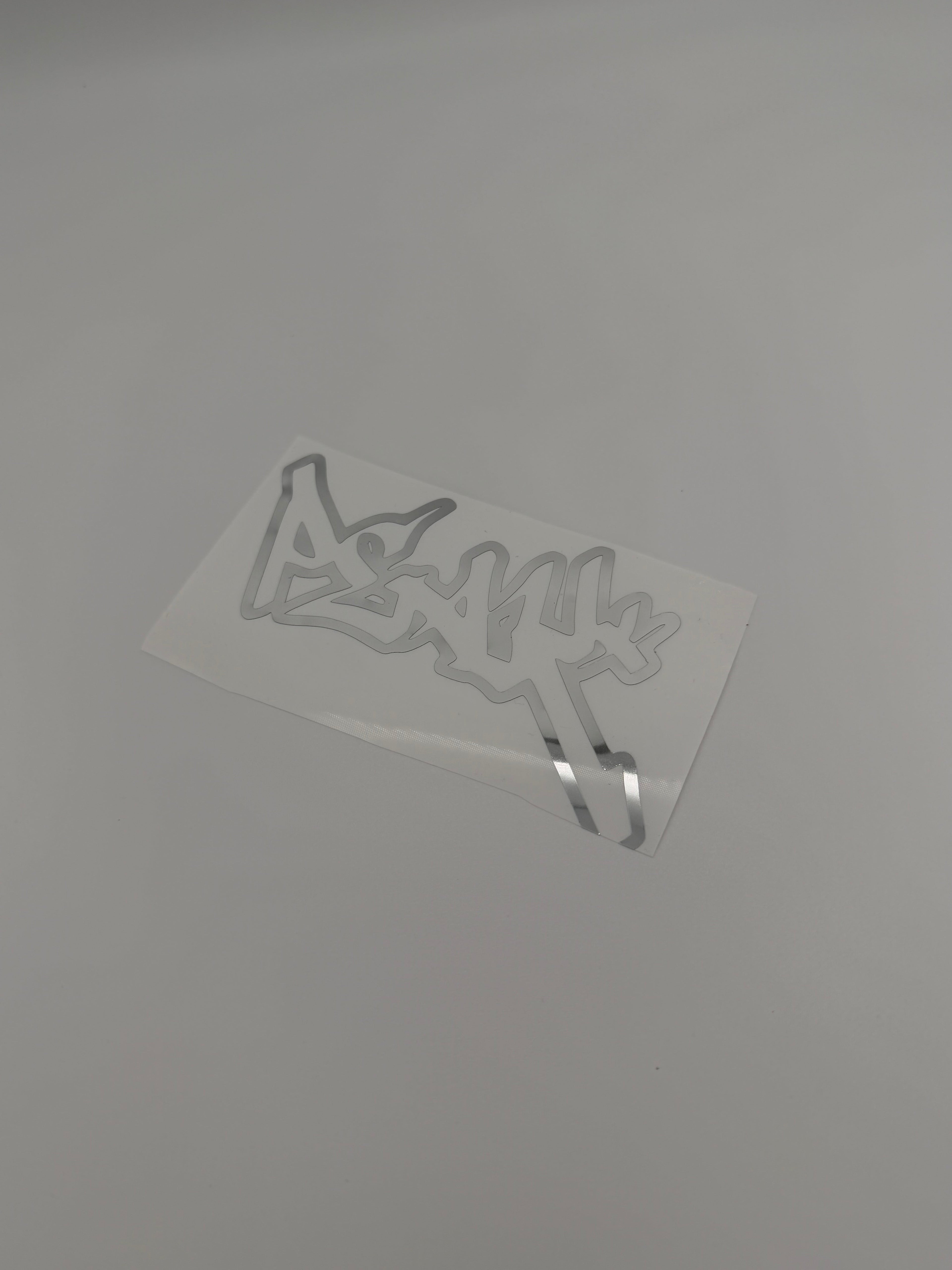 Chrome Peak Sticker