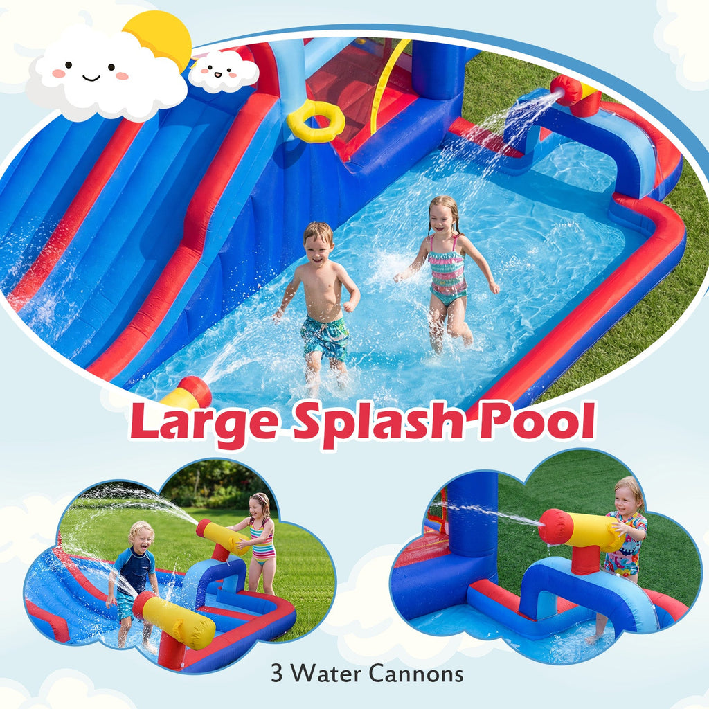 Inflatable Water Slide Park for Kids Backyard Outdoor Fun (without Blower)