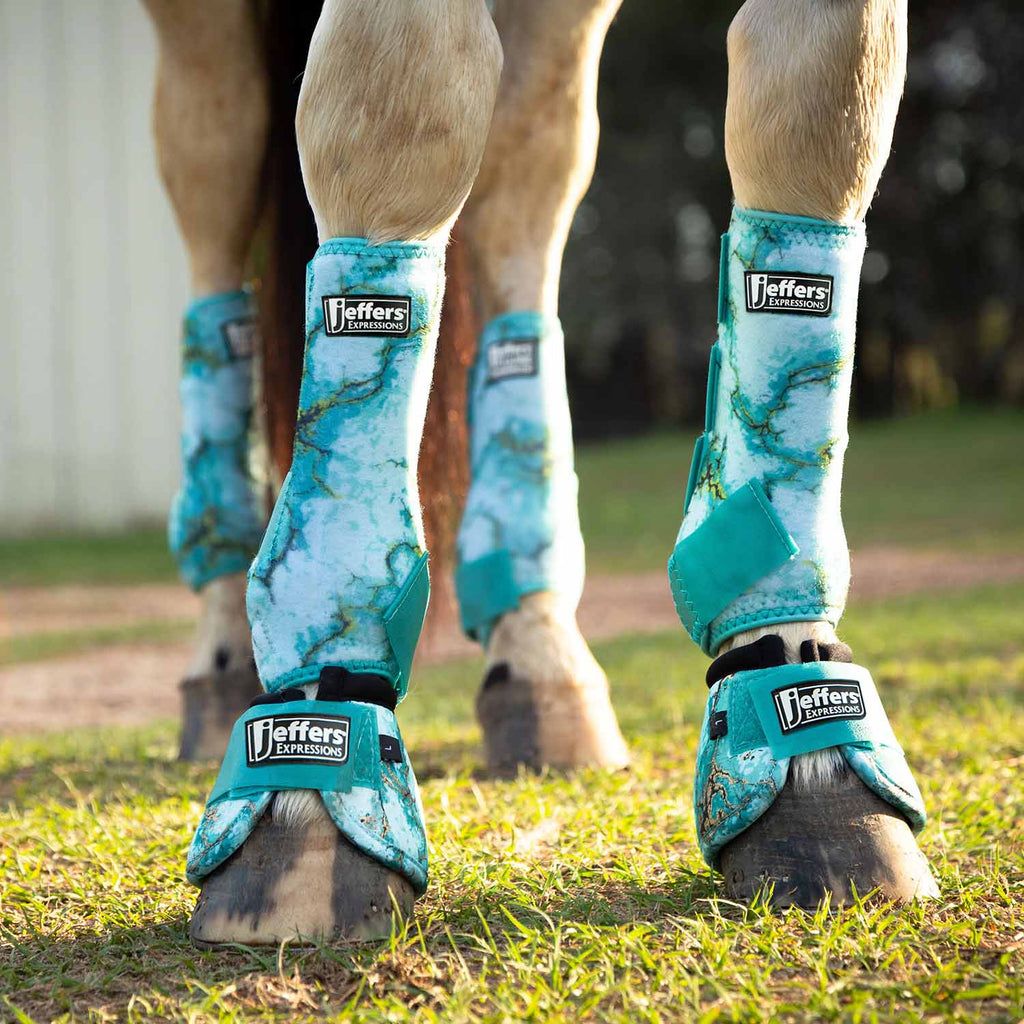 Jeffers Expression No-Turn Bell Boots for Horses, Pair