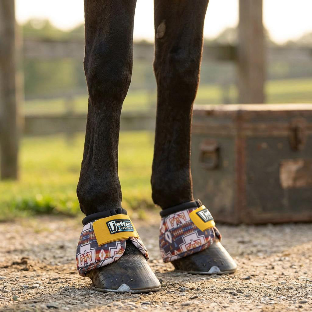 Jeffers Expression No-Turn Bell Boots for Horses, Pair
