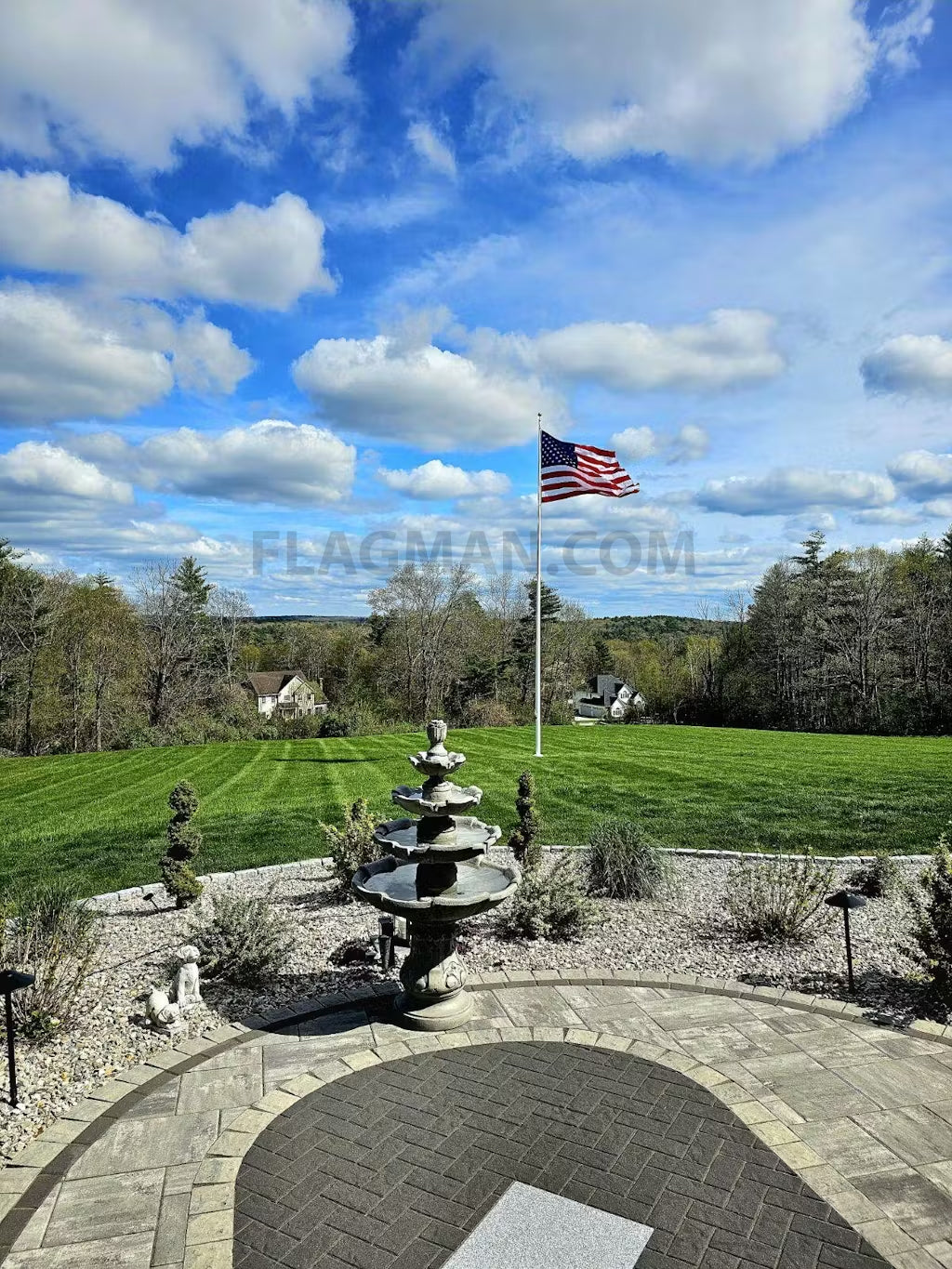 Aluminum Flagpole - External Rope - Heavy Duty, Lifetime Warranty | Made in USA
