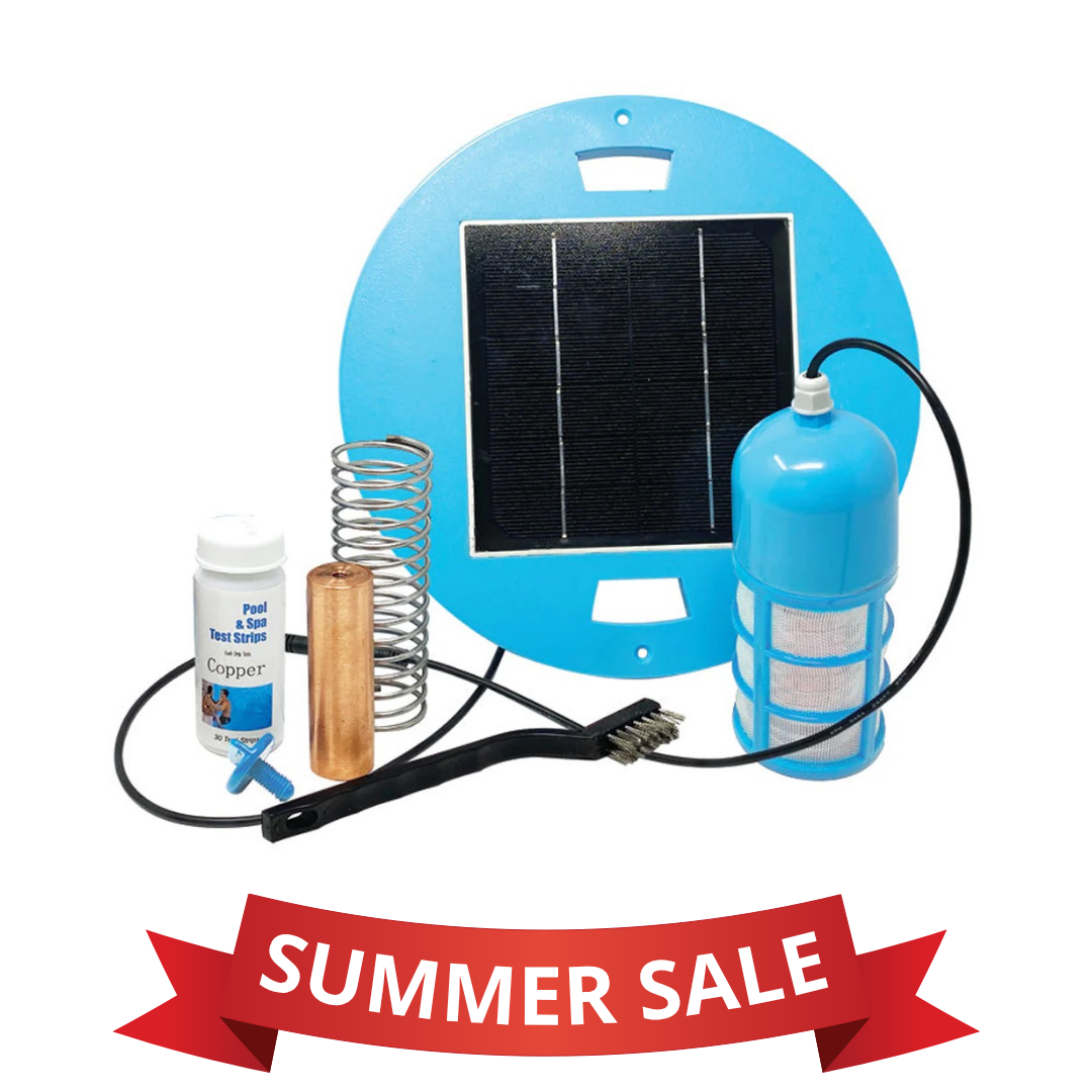 Pool Biotic Solar Pool Ionizer | In-Skimmer Clean-Out Fitment (Up to 45K Gallons) | Lifetime Replacement Program