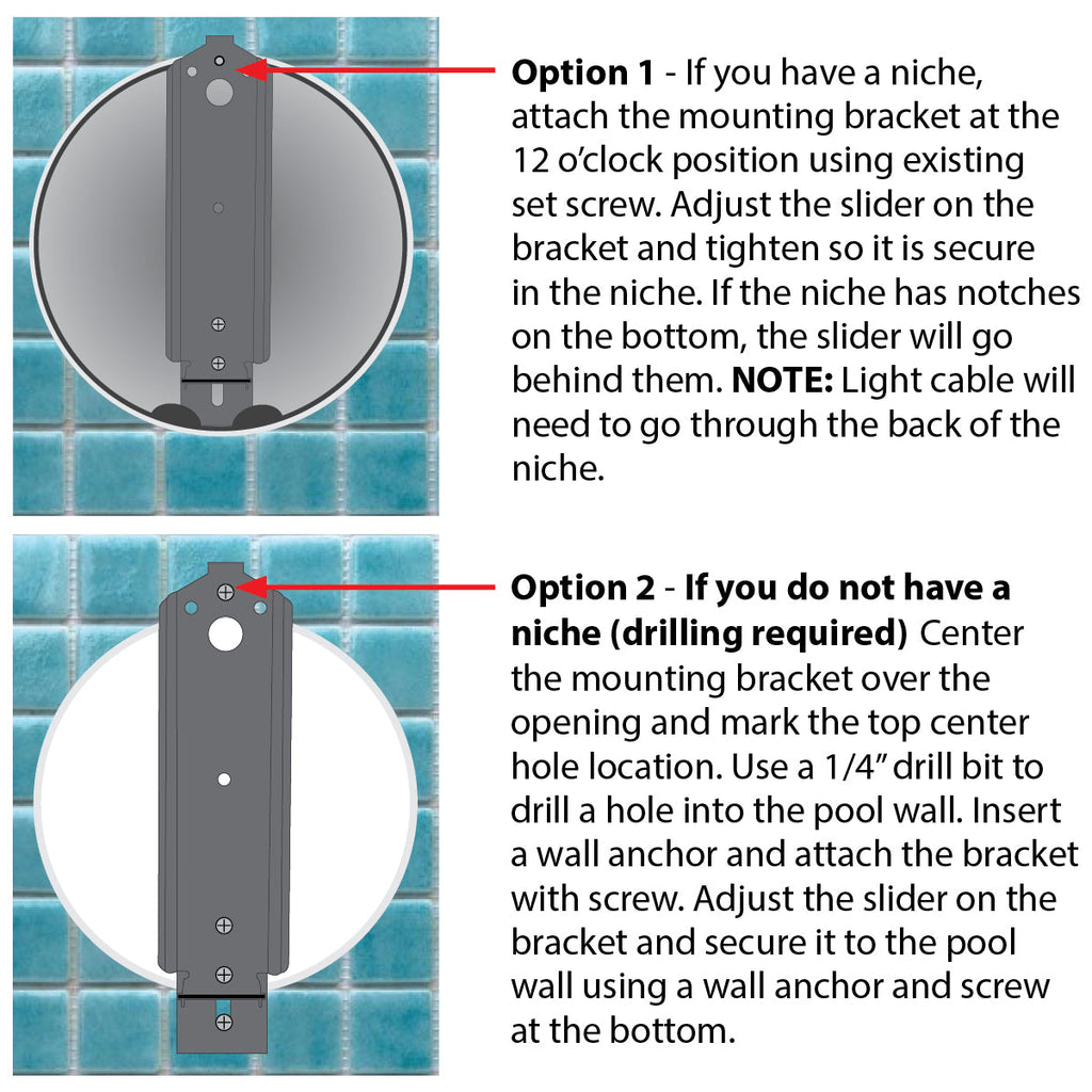 Life-Bulb Smart Wall-Mount Color LED Inground Pool Light System (75ft Cord) | 110V/120V | Lifetime Replacement Program