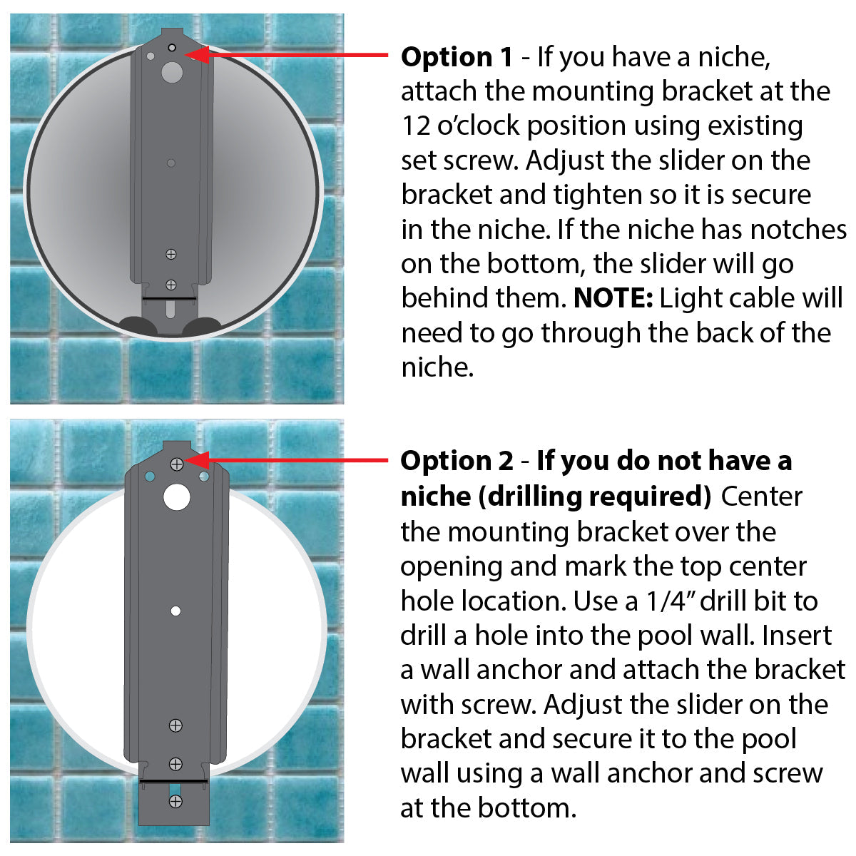 Life-Bulb Smart Wall-Mount Color LED Inground Pool Light System (75ft Cord) | 110V/120V | Lifetime Replacement Program