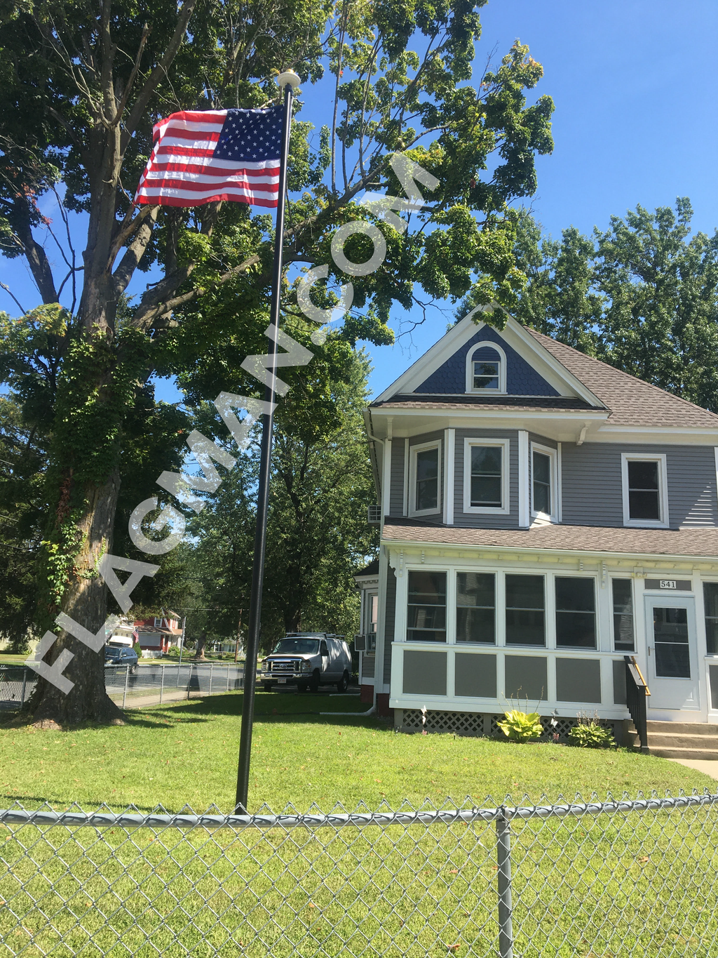 Aluminum Flagpole - External Rope - Heavy Duty, Lifetime Warranty | Made in USA