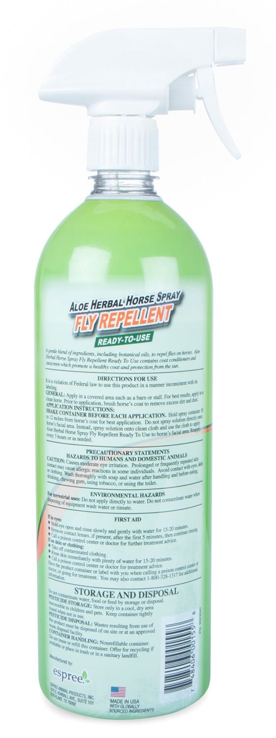 Espree Aloe Herbal Fly Spray for Horses