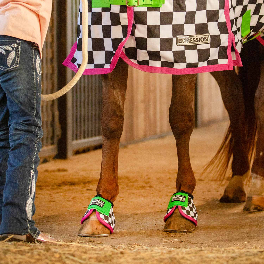 Jeffers Expression No-Turn Bell Boots for Horses, Pair
