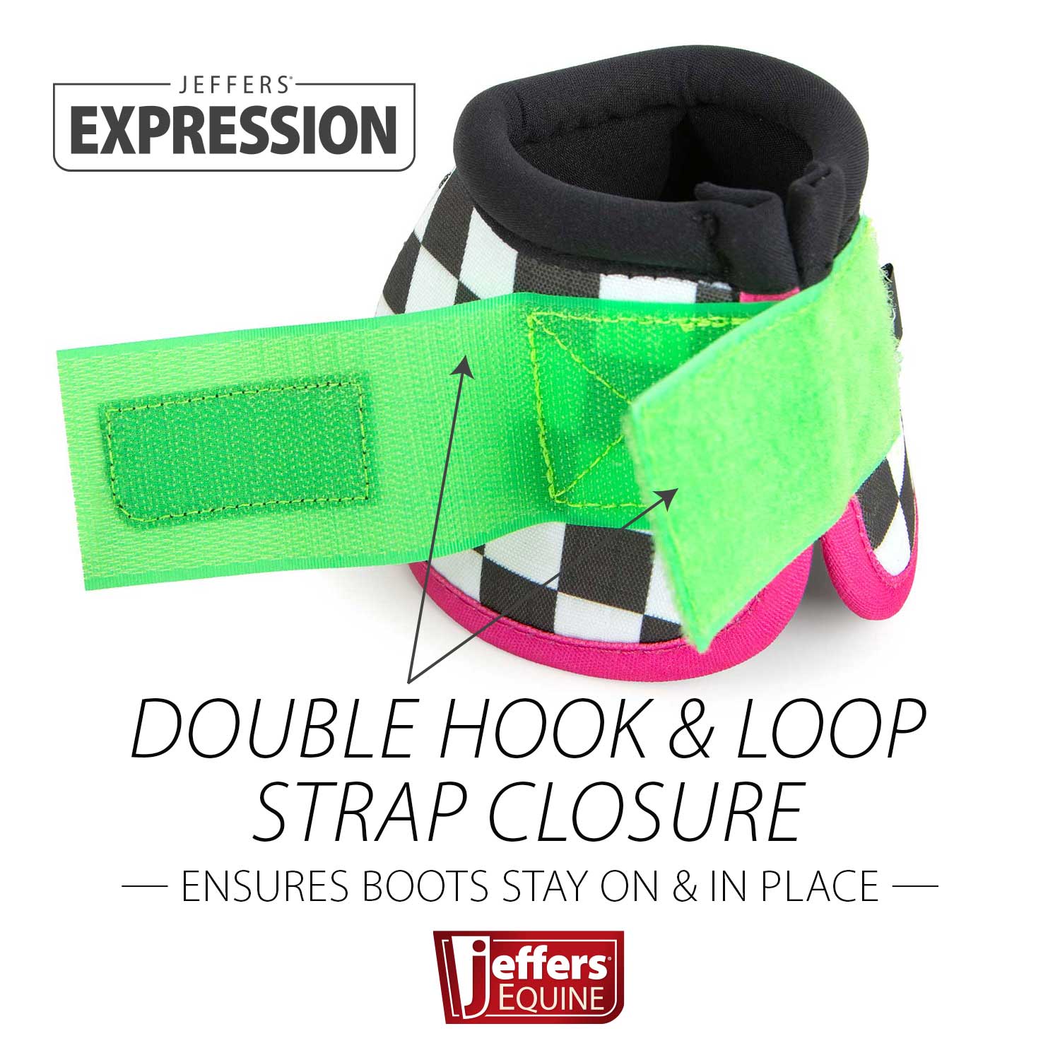 Jeffers Expression No-Turn Bell Boots for Horses, Pair