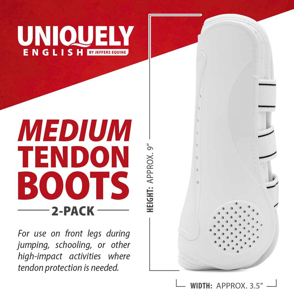 Jeffers Uniquely English Horse Tendon Boots, 2-Pack