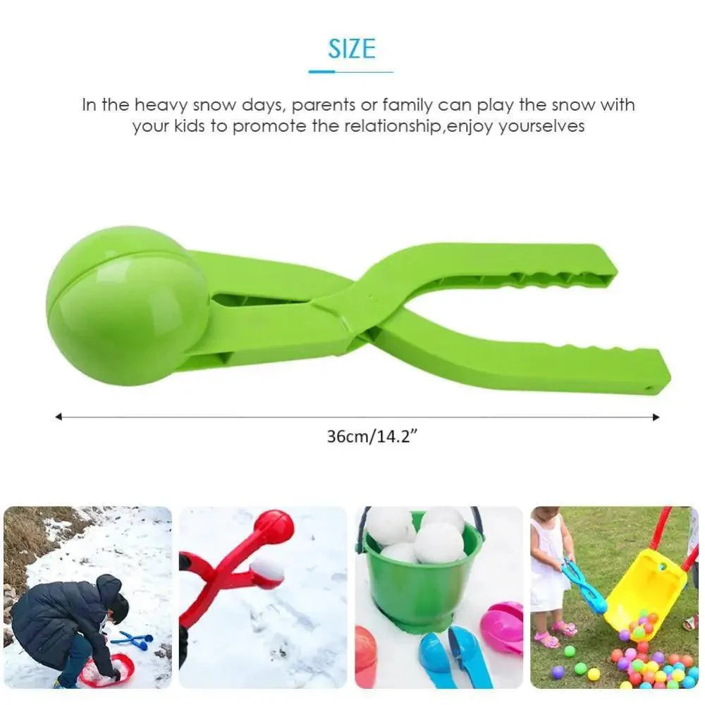 Kids Portable Colorful Outdoor Winter Snowball Maker Children Creative Fun Sports Winter Toy Lightweight Snow Balls Maker