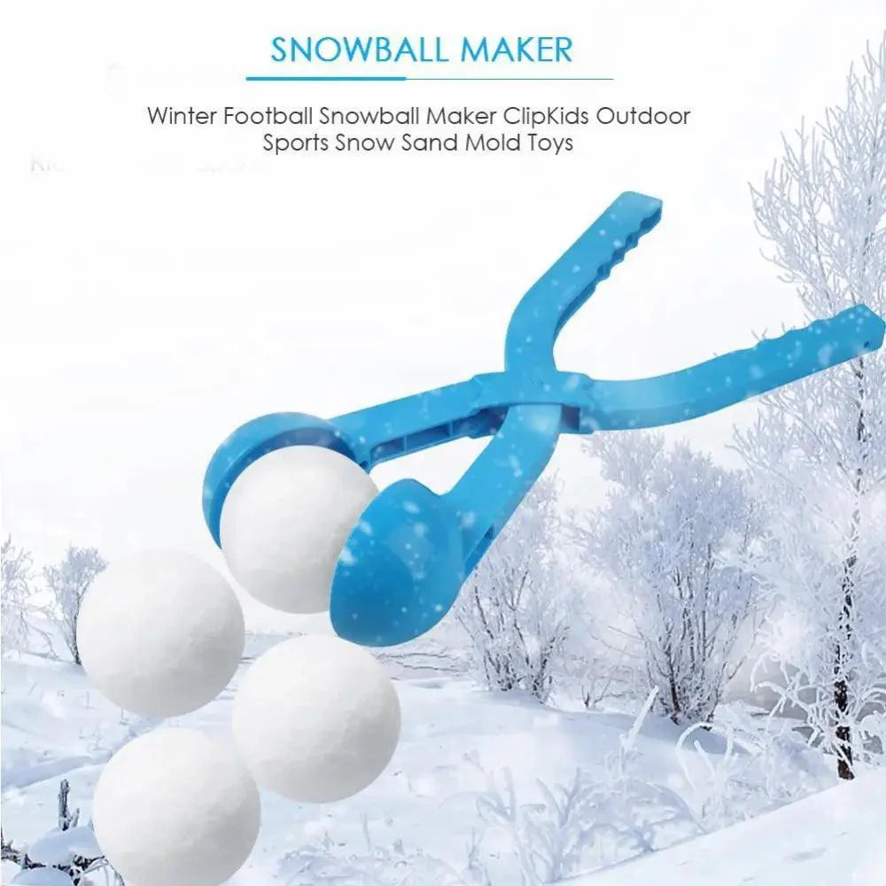 Kids Portable Colorful Outdoor Winter Snowball Maker Children Creative Fun Sports Winter Toy Lightweight Snow Balls Maker