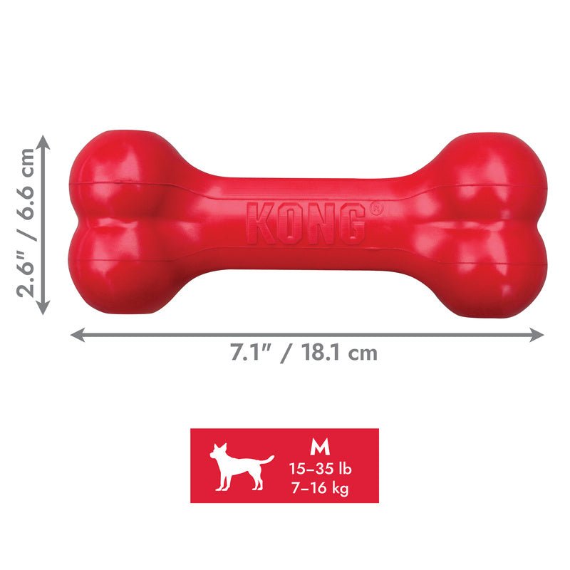KONG Goodie Bone Rubber Dog Chew Toy, Medium