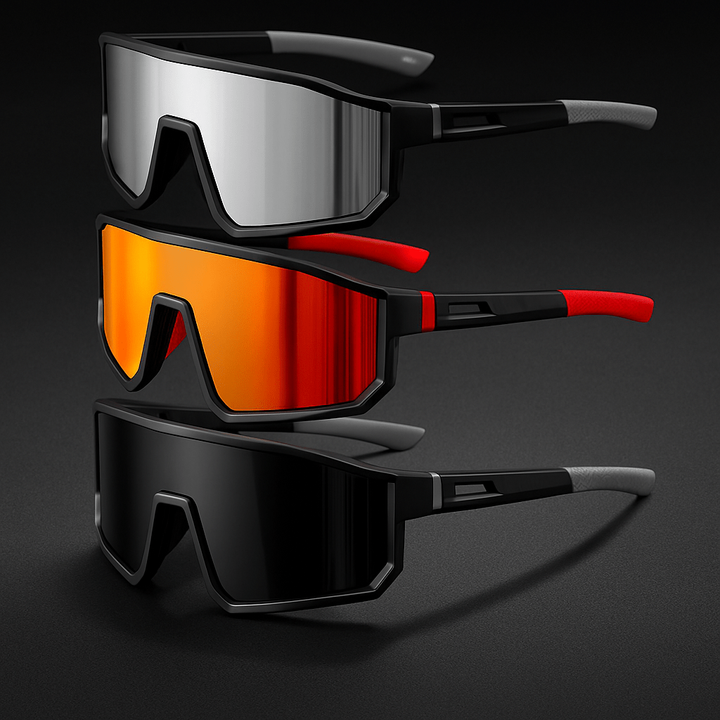 Men’s Oversized Cycling Sunglasses | Polarized Sports Goggles for Outdoor Riding