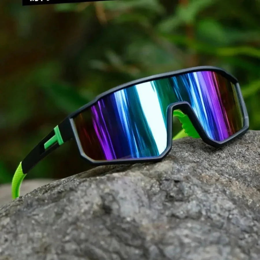 Men’s Oversized Cycling Sunglasses | Polarized Sports Goggles for Outdoor Riding
