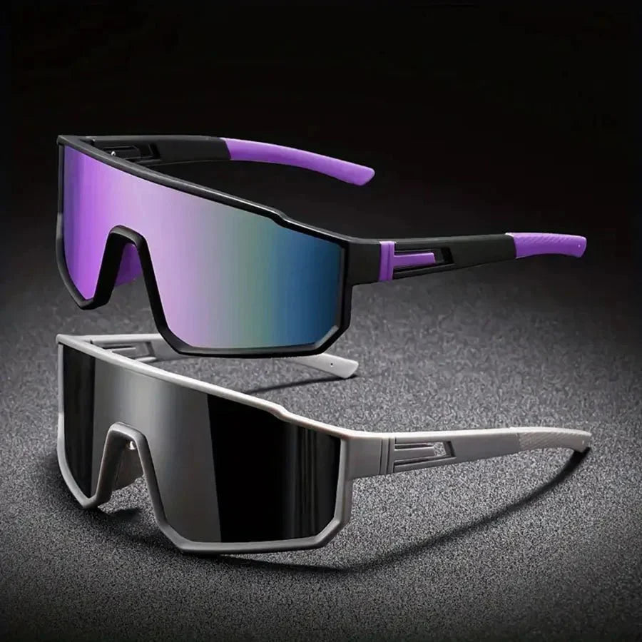 Men’s Oversized Cycling Sunglasses | Polarized Sports Goggles for Outdoor Riding