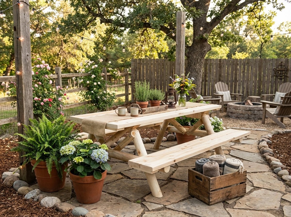 Outdoor Farmhouse Dining Table