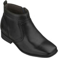 CALTO - G99809 - 3.2 Inches Taller (Black) - Zipper Boots